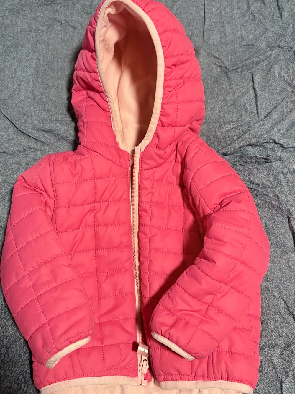 Cat & Jack Pink Puffer Jacket Baby 12M
